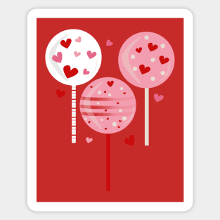 Valentines Lollipop Sticker